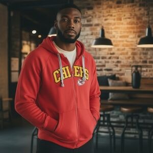 Antigua Kansas City Chiefs Full Zip Hoodie Unisex